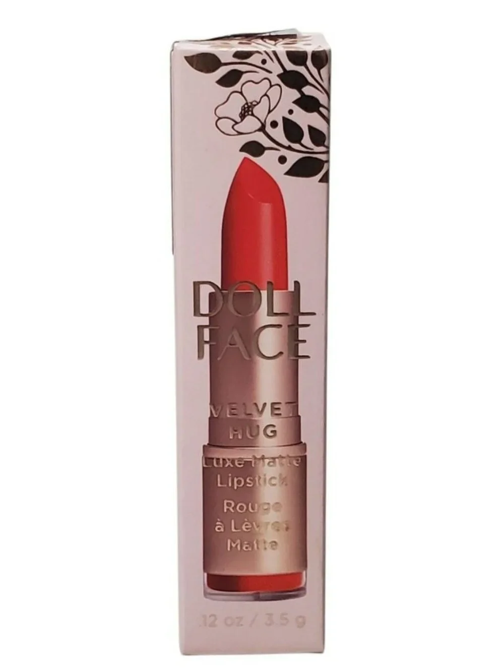 Doll Face Velvet Hug Luxe Matte Lipstick - Creamy Pigmented Moist Formula .12 Oz
